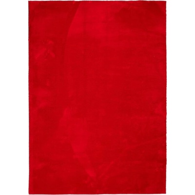 Килим HUARTES с къс косъм, мек и миещ се, червен, 240x340 см