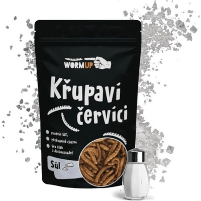 WormUP Křupaví červíci se solí 80 g – Zboží Dáma