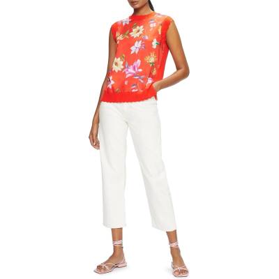 Ted Baker Потник Ted Baker Women's Floral Knitted Tank Vest - Brt-Orange