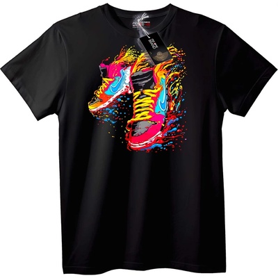 NOONEBRAND NIKE Тениска Арт Сплашър на Кецове - 2XL, Black