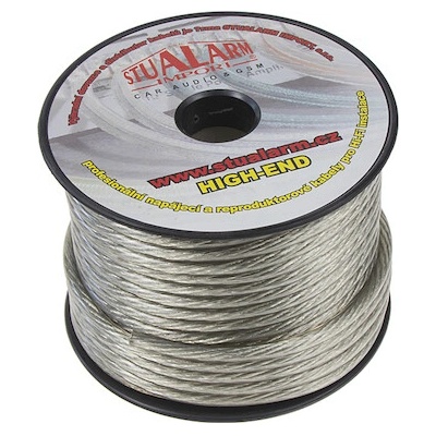 Kabel 6 mm, stříbrně transparentní, 25 m bal, 31162