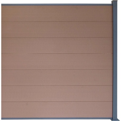 EKOfence WPC plotový set so plotový stĺpikom 1850mm KASANDRA hnedá 13543
