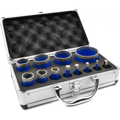 GEKO Sada diamantových korunkových vrtákov HQ 6-68mm 12ks G65101