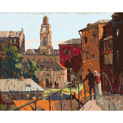zuty Malování Podle Čísel Městská Krajina Ve Městě Vitebsk 80 x 100 Cm Plátno Rám