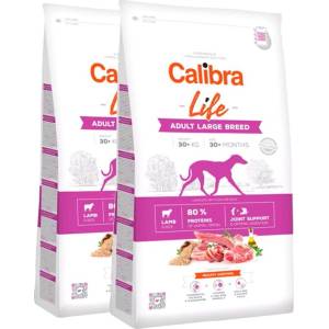 Calibra Dog Life Adult Large Breed Lamb 2 x 12 кг