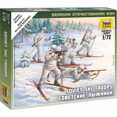 Zvezda Sovětská jednotka Zima 1939 1945 Snap Fit 1:72