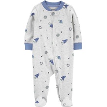 CARTERS CARTER'S Overal na zip Sleep&Play Gray Planet kluk