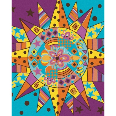 zuty Malování Podle Čísel Slunce 2 Jonna James 80 x 100 Cm Plátno Rám