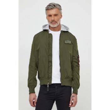 Alpha Industries Яке Alpha Industries MA-1 TT Hood в зелено преходен модел 196108 (196108)