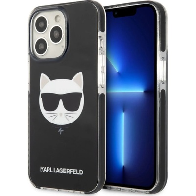KARL LAGERFELD Гръб Karl Lagerfeld TPE Choupette Head Case за iPhone 13 Pro - Черен