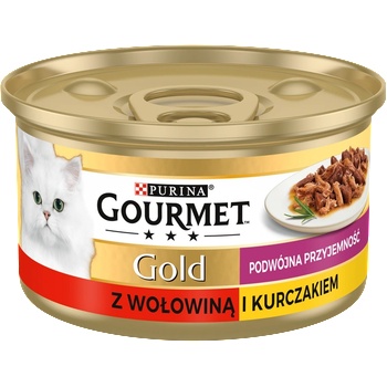 Gourmet Purina Gourmet Gold с говеждо и пилешко месо в сос 85 г
