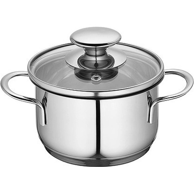 Küchenprofi COOK CAPRI Mini hrnec se skleněnou poklicí 650 ml/12 cm nerez