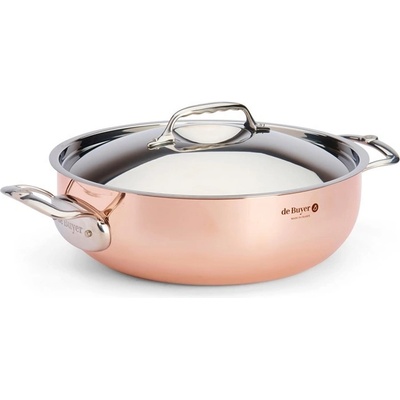 de Buyer Měděná pánev s poklicí PRIMA MATERA 28cm 4,9l