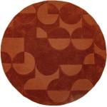 Flair Rugs Теракотен ръчно изработен вълнен кръгъл килим ø 160 cm Gigi - Flair Rugs (503119382676)