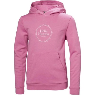 Helly Hansen JR HH Graphic Hoodie Meta pink