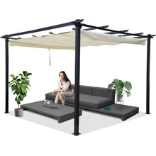 mamido Pergola na zahradu Para Sole ESTIVO 3x3x2,4m s vodotěsnou stříškou