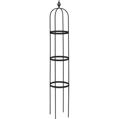 Obelisk pro popínavé rostliny VATAX TARN kov 27 x 175 cm černý