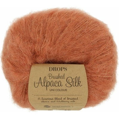 Drops Brushed Alpaca Silk 22 oranžová