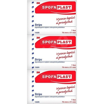 Spofaplast Náplast kusová 76 × 51 mm