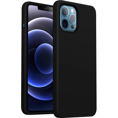 Choetech Magsafe Силиконов Калъф за iPhone 12/Pro, Choetech Magnetic Case, Черен (PC0095-BK)