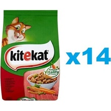KITEKAT s hovädzím mäsom a zeleninou 14 x 300 g