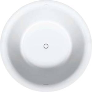 Duravit White Tulip - Самостоятелна вана, диаметър 140 см, ClickClack, бяла 700470000000000 (700470000000000)