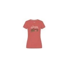 Super natural Camping Nights Tee Living Coral Various