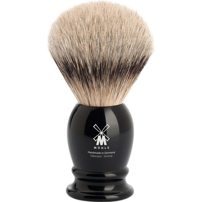 Mühle Classic Silvertip Badger Black Resin Medium