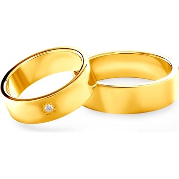 Image 1 of SAVICKI Сватбени халки: злато, плоски. 7 мм