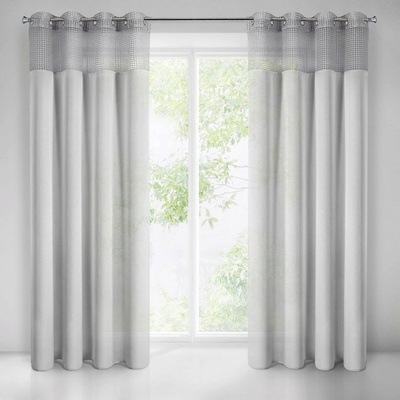 EUROFIRANY Záclona GRACE 135x250cm sivá