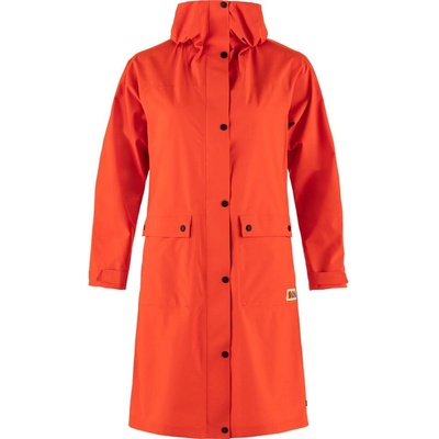 FJÄLLRÄVEN Vardag Rain Parka W Flame Orange