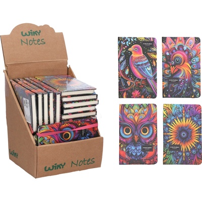 Notes linkovaný 14x8,6 cm mix – Zboží Mobilmania