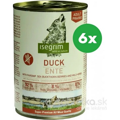 Isegrim Dog Adult Duck Parsnip 6 x 400 g