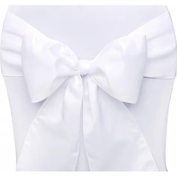 PartyDeco Панделка за стол - бяла 0, 15 x 2, 75 м