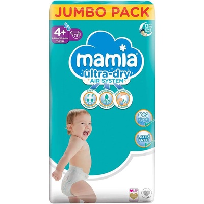 Mamia 4+ Jumbo 78 броя, от 9 до 20 кг