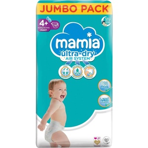 Mamia 4+ Jumbo 78 броя, от 9 до 20 кг