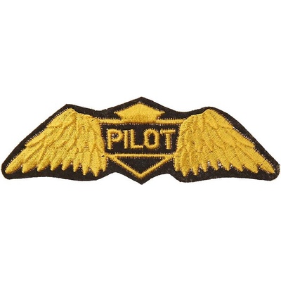 Nášivka textilná Fostex Pilot Wings - zlatá-čierna