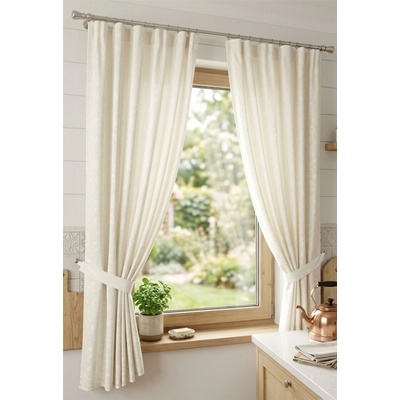 Látka alebo dekoračný záves polycotton, Hradné kvietie, šírka 160 cm
