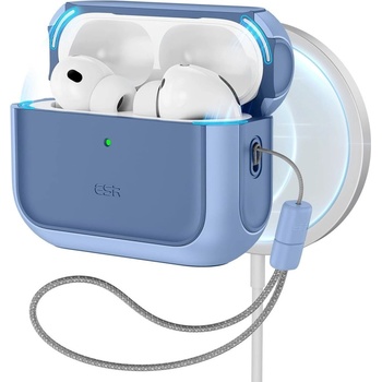 ESR 360 градусов калъф за слушалки с MagSafe за Apple AirPods Pro 3 от ESR Orbit Halolock - Powder Blue (4894240289181)