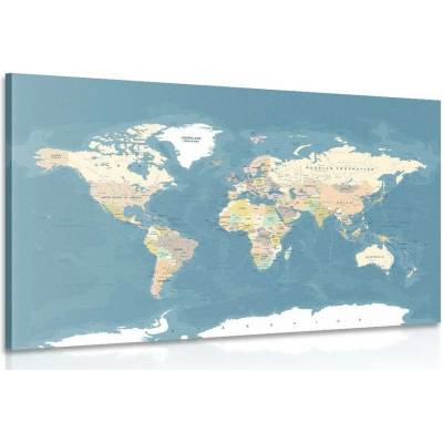 Obraz stylová vintage mapa světa - 60x40