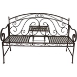 Garden Pleasure Черна метална градинска пейка Saket - Garden Pleasure (950487)