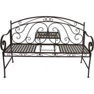 Garden Pleasure Черна метална градинска пейка Saket - Garden Pleasure (950487)