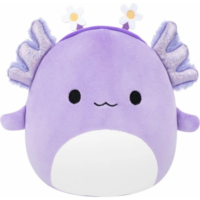 SQUISHMALLOWS Fialový axolotl s čelenkou Monica