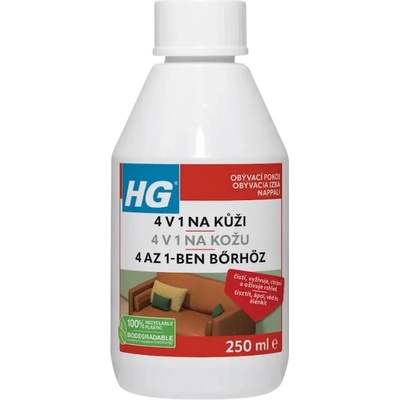 HG 4v1 čistič na kožu 250 ml