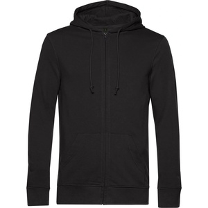 B&C Collection B&C INSPIRE ZIPPED HOOD / Мъжки суичър с качулка - черен XXL (01U35Bu3305)