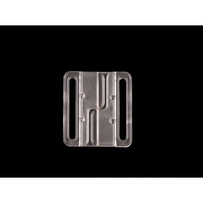 Prima-obchod Plavkové zapínání šíře 32 mm plastové, barva 3 transparent