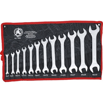 BGS technic Sada oboustranných plochých klíčů 6 x 7 - 30 x 32 mm 12dílná BGS 1233