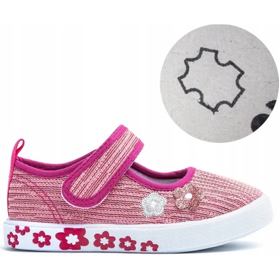 Detské balerínky Axim 20821 ruží dievčatko