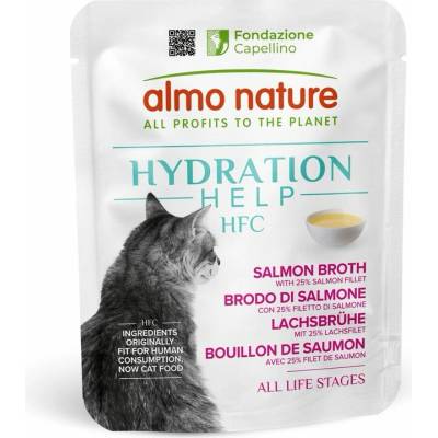 Almo Nature HFC Hydratační lososový vývar s filety 50 g