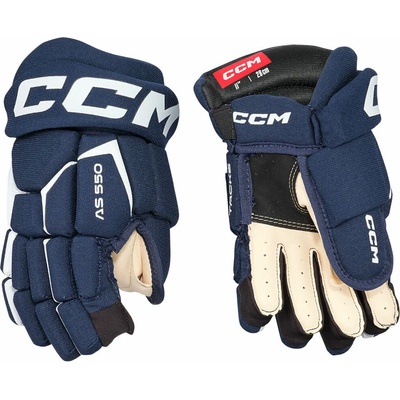 CCM Tacks AS 580 JR 11 Navy/White Ръкавици за хокей